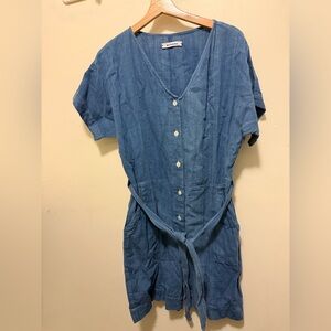 NYMANE WYLDER ROMPER INDIGO COTTON XS